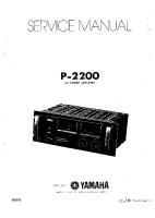 Yamaha P-2200 - Service Manual